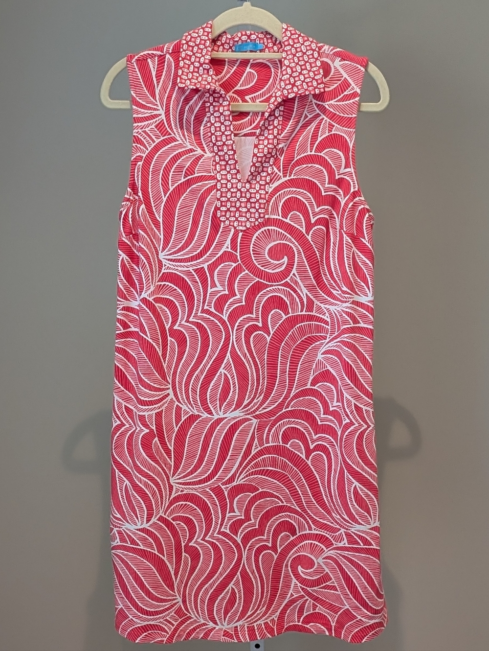 J. McLaughlin Joanna Dress Catalina Pink Swirl Geti Dorian Sz S